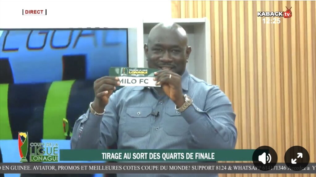 Coupe de la Ligue LONAGUI : le Milo FC affrontera le FC Séquence en quarts de finale, toutes affiches !
